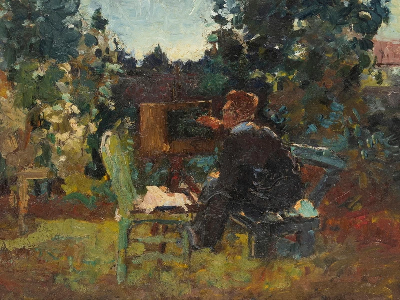 1871-Miles Evergood - L'artista che dipinge